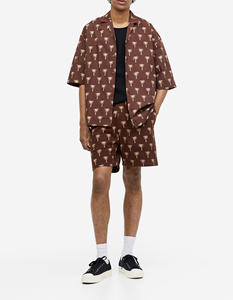 Men's 100% Cotton Breathable Worsted High Waist Drawstring Shorts Casual Lightweight Workout Lounge Beach Jersey Sweat Shorts - Product Image 1