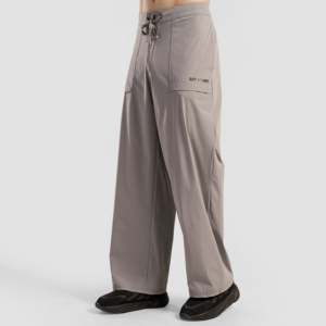 GAI ARR Elastic Waist Men's Casual Sporty <b>Trousers</b> Winter Corduroy Woven Zippers Straight Available XL 6XL <b>Light</b> Grey Colored - Product Image 1