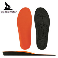 Semelle intérieure de sport respirante en PU haute densité Wolf Brand, à rebond élevé, confortable, avec soutien de la voûte plantaire, super légère, amortissante et antichoc