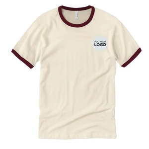 เสื้อยืดคอกลมแขนสั้นสำหรับผู้ชายเสื้อยืดผ้าฝ้าย/ใยไผ่ป้องกันการหดตัวสำหรับผู้ใหญ่ออกแบบได้ตามต้องการ - Product Image 6