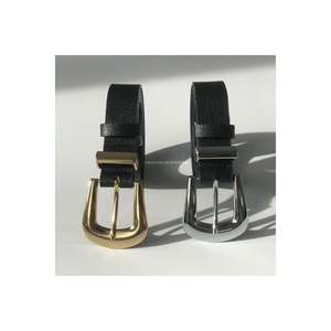 Ensemble de 2 boucles de ceinture pour femmes, pour ceintures de pantalon, ceintures de veste, ceintures de robe, ceintures de chemise - Noir - Or et Argent - Product Image 3