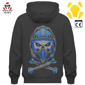 Biker Motorcycle Fleece <b>Hoodie</b> Unisex Cozy Winter Pullover with Vintage <b>Bike</b> Design Casual Riding Windproof Streetwear - Product Image 1