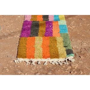 Tapis abstrait marocain moderne fait à la main Style bohème anti-dérapant lavable laine polyester soie matériel pour la prière à domicile - Product Image 6