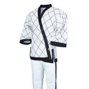 Uniforme de Taekwondo Sólido para Hombre, Logotipo Personalizado, Ropa de Artes Marciales, Diseño Liso, 100% Algodón, Transpirable, de Secado Rápido, Alta Calidad - Product Image 5