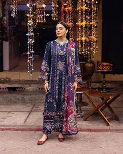 Designer indien et pakistanais vêtements de fête de mariage pour femmes Punjabi Dhoti & Bollywood Salwar Kameez Collection 1092 en soie - Product Image 5