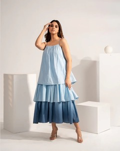 เดรสผ้าฝ้ายพิมพ์ลายดอกไม้แบบอินเดียชุดเดรสลำลองสไตล์โบฮีเมียนสำหรับผู้หญิงของขวัญเฉพาะบุคคลแฟชั่นฤดูร้อน - Product Image 3