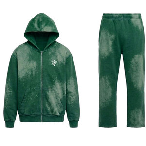 Conjunto deportivo informal para hombre, estilo desgastado por el sol, cómodo, atlético, elegante, adecuado para el gimnasio y actividades al aire libre. - Product Image 1
