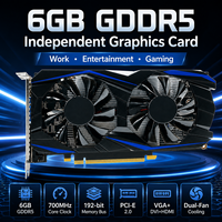 Carte graphique de jeu GTX 550 Ti 6 Go DDR5 192 bits 1080p pour PC, double ventilateur, DVI/VGA pour PCI Express 2.0 X16, ordinateur de bureau