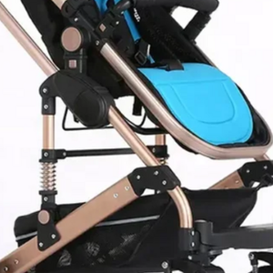 Poussette bébé, cadre en alliage d'aluminium, pliable, portable, capacité de charge de 15 kg, nouveau-né à 3 ans, tissu brun - Product Image 2