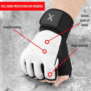 Guantes de MMA de Cuero Duraderos para Entrenamiento de Artes Marciales y Boxeo, Diseño Transpirable Antideslizante para Ejercicios de Fuerza y Uso Diario - Product Image 6