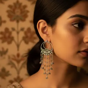 925 <b>Silver</b> Boho Jewelry Stainless Steel Labradorite Dangle <b>Earrings</b> for Women Trendy Classic Pendant <b>Drop</b> Design for Gift - Product Image 1