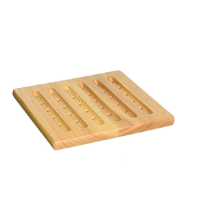Posavasos decorativos de madera Estilo madera cuadrado ShapeTea Coaters para té de noche en casa para forma cuadrada al mejor precio - Product Image 5