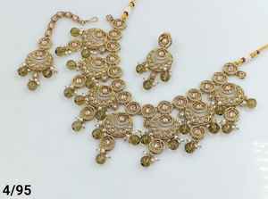 <b>Indian</b> Traditional Oval Shape Kundan Gold Plated Jewellery <b>Set</b> &Choker <b>Necklace</b> <b>Set</b> Women &Girl <b>Indian</b> Accessories Jewlery Women - Product Image 2