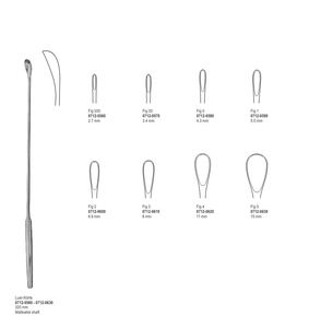 Luer-Koerte Gall Stone Scoop 2.5 มม. รูปเครื่องมือผ่าตัดสแตนเลสระดับพรีเมียมฐานของอุปกรณ์ผ่าตัดและการแพทย์ - Product Image 1