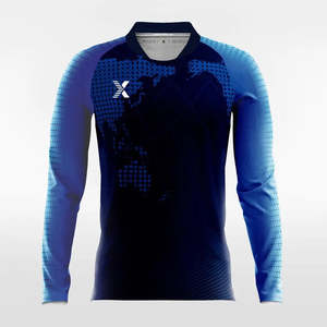 เสื้อเจอร์ซีย์โพลีเอสเตอร์ผู้ชายแบบสั่งทำ - ผู้ผลิตพร้อมส่งขายส่ง - Product Image 2