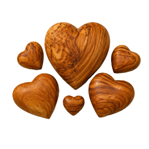 Juego de esculturas de corazones de madera, decoración rústica de varias piezas para dormitorio, día de San Valentín - Product Image 5