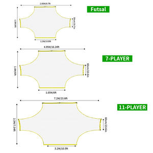 Filet de but de football pour jeunes, entraînement de précision des coups francs, filet de rebond pour 5, 7 et 11 joueurs - Product Image 2