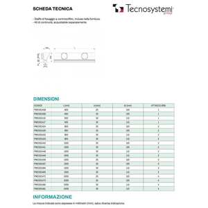 Difusor Lineal Retráctil Tecnosystemi de PVC Anticondensación con Amortiguador y Rejillas y Grelas Aisladas - Product Image 2