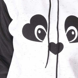 Sweat-shirt à capuche blanc imprimé écran, confortable et Durable, vêtement décontracté - Product Image 6