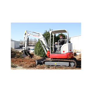 Mini pelle Takeuchi TB335R fournie pour le drainage des travaux de fondation et les services publics - Product Image 4