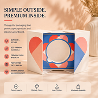Boîte cadeau personnalisée haut de gamme réutilisable portable à double porte avec fermeture magnétique, pelliculage mat, revêtement UV, impression artistique écologique