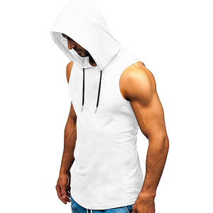 Sweat à capuche sans manches de qualité supérieure avec design de logo personnalisé Couleur unie Meilleur vendeur pour l'hiver Bas quantité minimale de commande en solde - Product Image 3