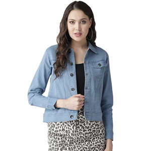 Vente en gros 2024 veste en jean doublée d'hiver veste en jean à manches longues respirante d'extérieur pour femmes d'hiver à vendre avec service OEM - Product Image 1