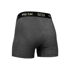 <b>Mens</b> Mid-Rise Boxer Briefs with Knitted Spandex/Cotton Breathable <b>Stretch</b> Fabric Quick Dry Comfortable Fit Waist Logo PCB - Product Image 2