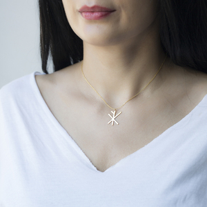 Collier en argent sterling 925 fait main, design symbole viking, élégant et tendance, vente en gros turque - Product Image 2