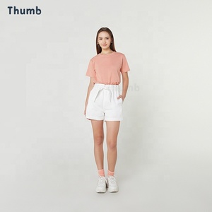 เสื้อยืด unisex สีฟ้าอ่อนแบบสั่งทำ100% แหวนผ้าฝ้ายปั่นหวีสไตล์เรียบ0556ทำในประเทศไทย - Product Image 5