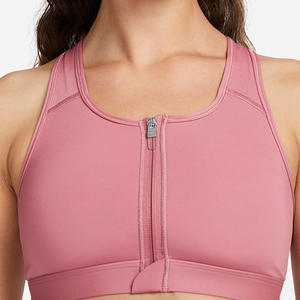 Soutien-gorge de sport respirant à fermeture éclair en V avec coussinets intégrés, haut court de yoga à la palangre, vêtements de sport pour femmes, nouvel arrivage - Product Image 5
