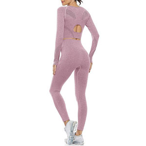 ชุดโยคะเอวสูงของผู้หญิงชุดเล่นโยคะเอวสูงกำหนดโลโก้ได้เอง - Product Image 5