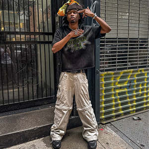 Camiseta personalizada de 100% algodón lavada con ácido para hombre, camiseta de talla grande con hombros caídos y peso pesado 200 GSM Stone Wash - Product Image 3