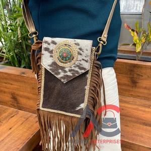 กระเป๋าถือสะพายข้างสำหรับผู้หญิงหนังแท้ตะวันตกของผู้หญิงกระเป๋าหนังแท้ - Product Image 1