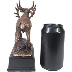 Escultura de Arte Moderno de Lujo para Interiores Elegantes, Escultura de Busto de Cabeza de Oso de Metal, Hecha a Mano, Fabricada en Zahid Exports - Product Image 2