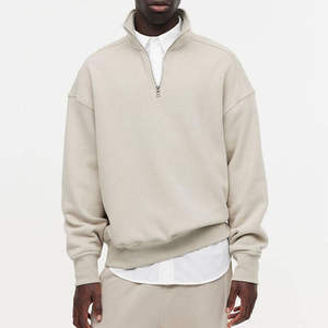 Sweat-shirts à demi-zip de qualité supérieure pour hommes, chemise en polaire 1/4 zip avec col montant, sweat-shirts à capuche avec OEM - Product Image 1