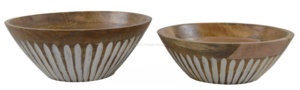 Juego de Tazones Apilables de Madera Estilo Americano Hechos a Mano IHA IHAT259 S/3, Diseño Simple, Utensilios de Cocina Multiusos para Ensaladas y Frutas, Más Vendidos - Product Image 3