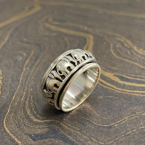 Fashionable Elephant Cluster Gold <b>Ring</b> 8.4 Grams Invisible Setting Gift Number and Animal Shape - Product Image 1