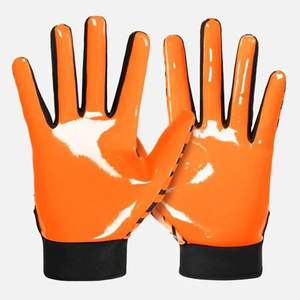 Modern Style American Football <b>Gloves</b> Custom Logo Printed Made Breathable Leather Spandex Wholesale Best <b>Gloves</b> Reasonable Price - Product Image 4