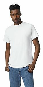 เสื้อยืดแฟชั่นสำหรับผู้ชายผ้าคอตตอนเนื้อนุ่มระบายอากาศได้ดีคอกลมแขนสั้นเรียบเข้ารูปใส่สบายน้ำหนักเบา - Product Image 4