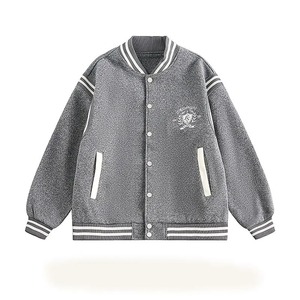 แจ็กเก็ตเลตเตอร์แมนสำหรับผู้หญิงเสื้อแจ็กเก็ตมีหมวกกันลมทันสมัย - Product Image 3