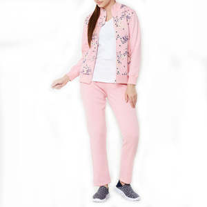 Survêtement pour femme de marque personnalisée, 100% coton, polaire uni, design décontracté d'hiver, lavable, séchage rapide, style haut de gamme, best-seller - Product Image 3