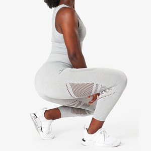 Alphalate กางเกงเอวสูงของผู้หญิงเลกกิ้งเอวสูงไร้รอยต่อกางเกงออกกำลังกายเล่นกีฬาเล่นฟิตเนสไซส์ XL - Product Image 3