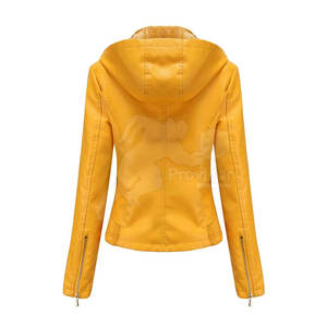 Dernier style de veste en cuir pour femmes Veste en cuir pour femmes en gros Meilleures ventes de vestes pour femmes - Product Image 2