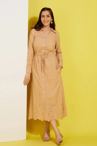 ชุดเดรสผ้าฝ้ายอินเดียทำด้วยมือชุดเดรสลำลองอินเทรนด์ใส่สบายมาใหม่ล่าสุดของขวัญฮันนีมูนส่วนตัวแบบธรรมชาติ - Product Image 4