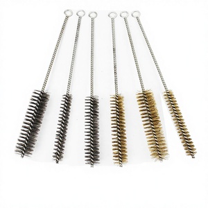 Professional Industrial Polishing <b>Brush</b> Stainless Steel <b>Wire</b> Double Spiral Tube Pipe for Bore Cleaning OEM - Product Image 1