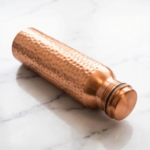 Ayurvedic Eco-Friendly Copper Water Bottle for Home & Office | Large Capacity Pure Copper Drinking <b>Flask</b> with Leak Proof Cap - Product Image 6