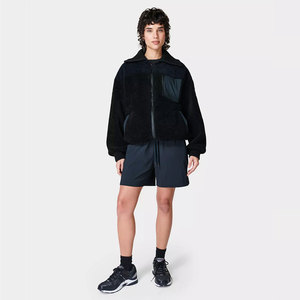 Shorts Deportivos de Verano para Mujer al por Mayor, Transpirables, Cintura Elástica, Bolsillo Interior, 100% Algodón, Color Sólido, Personalizables - Product Image 2