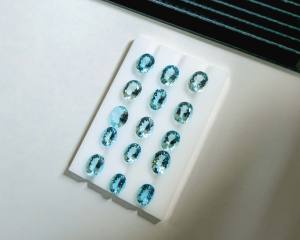 Piedra preciosa suelta azul 10x8 ovalada facetada de Aguamarina Natural de calidad AAA para la fabricación de joyas precio al por mayor - Product Image 2