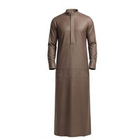 Nouvelle tunique moderne ajustée pour hommes, vêtements musulmans décontractés, coton léger, respirant, tissu confortable, design épuré, élégant